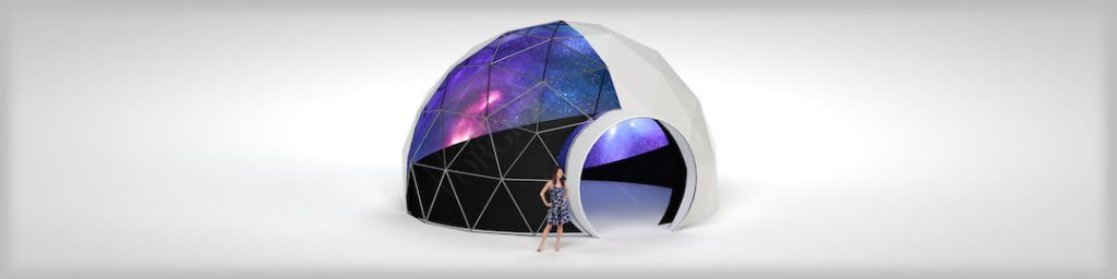 20ft (6m) Geodesic Immersive Projection Dome cut