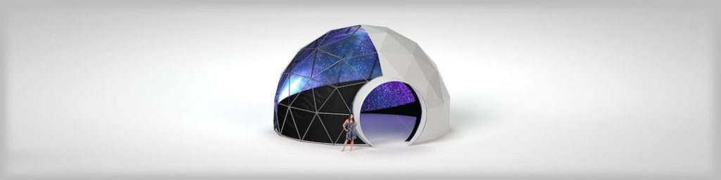 24ft (7m) Geodesic Immersive Projection Dome (cut)