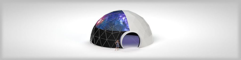 30ft (9m) Geodesic Immersive Projection Dome cut