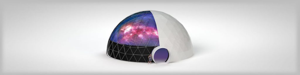 44ft (13m) Geodesic Immersive Projection Dome cut