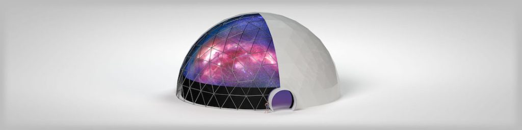 70ft (21m) Geodesic Immersive Projection Dome cut