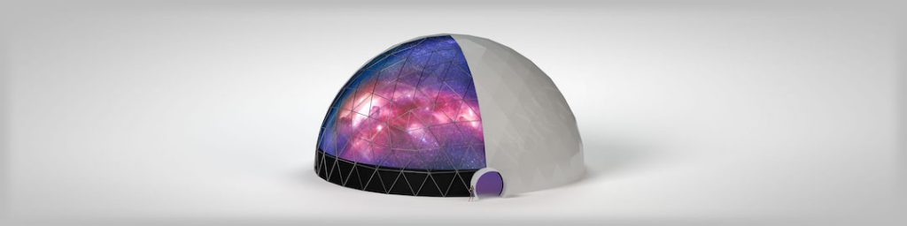 90ft (27m) Geodesic Immersive Projection Dome cut